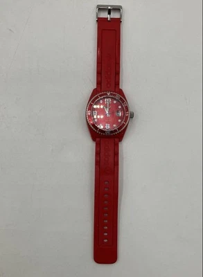 Adidas Men's ADH6152 Red Round Shape 10 ATM Quartz Analog Belted Wristwatch - Image 1 of 4