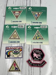Lote de parches Brownie Girl Scout Try-its Iron On Badges nuevos - Imagen 1 de 4