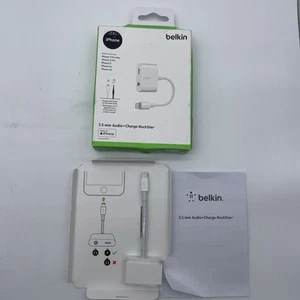 Belkin Rockstar 3.5 MM Audio + Charge Adapter for iPhone 11 Pro Max / 11 Pro - Picture 1 of 7
