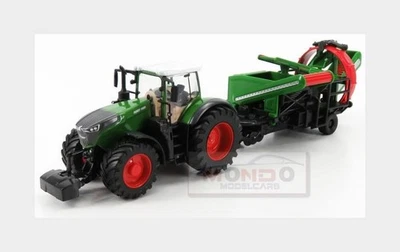 Burago Fendt Vario 1050 Tractor With Cultivator Trailer 2016 1:40 BU31666 Modell - Immagine 1 di 2