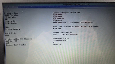 Lenovo Ideapad  110 15IBR - Image 1 of 4