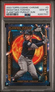 2023 Topps Cosmic Chrome Planetary Pursuit Sun Masataka Yoshida PSA 10 Rookie RC - Imagen 1 de 3