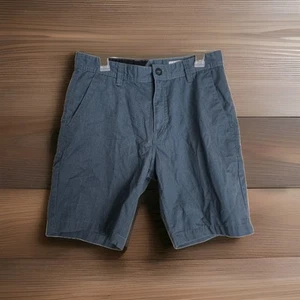 Volcom Chino Shorts Men's Size 32 Blue 8.5" Inseam Dark Wash Casual Outdoor - Picture 1 of 9