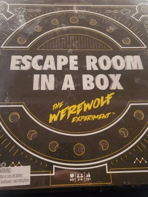 Escape Room Werewolf The Experiment Box Mattel Game Board NEW Box: SEALED - Image 1 of 2