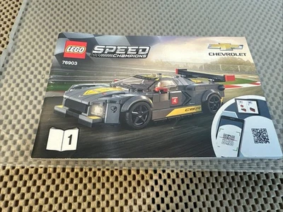 Lego Speed Champions 76903 Chevrolet Instruction Manual Only no blocks included - Image 1 of 2