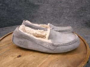 UGG Australia Ansley 3312 graue Wildleder-Mokassins Slipper Damenschuhe Größe 9 - Bild 1 von 10