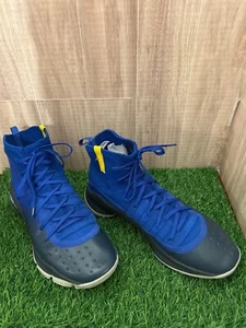 Men's Under Armour Curry 4 'More Fun" Royal Blue Sneakers Size 11 - Picture 1 of 12