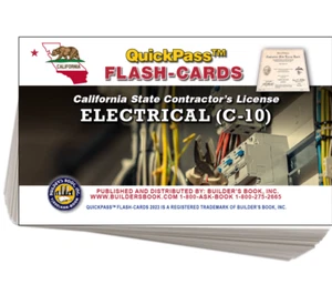 C-10 Electrical Contractor Exam QuickPass Flash Cards - Picture 1 of 1