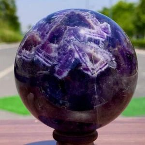 1.06LB Natural beautiful Dream Amethyst Quartz Crystal Sphere Ball Healing - Imagen 1 de 20