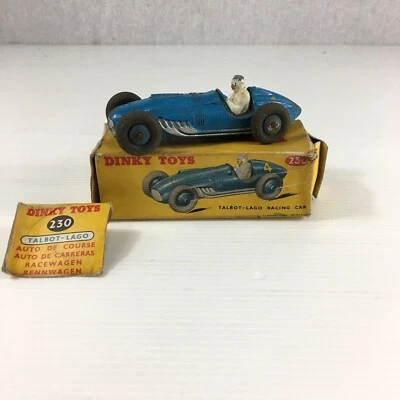 Coche de carreras Talbot Lago 230 Dinky Toys de colección en caja azul 10 cm de longitud Foto 1 de 4