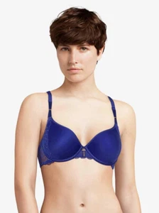 Soutien-gorge 85F (70F eu) Préformé CHANTELLE Waltz Marine - Picture 1 of 4