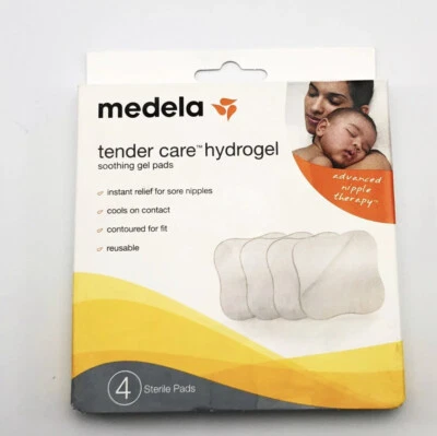 Medela Tender Care Hydrogel Soothing Gel Pads, 4 Sterile Pads - Image 1 of 2