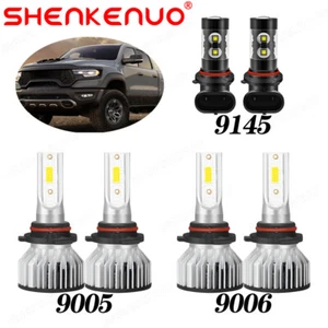 6x LED Headlight Fog Bulbs Kit 6K For Chevy Silverado 1500 2500 3500 2003-2006 - Picture 1 of 20