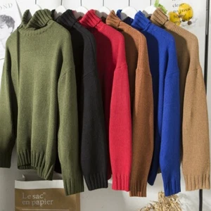Top Turtleneck Sweater Knitwear Pullovers Long Sleeve Loose Warm Daily - Bild 1 von 20