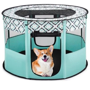 PETSWOL Portable Pet Playpen - Spacious Exercise Kennel Tent - Picture 1 of 8