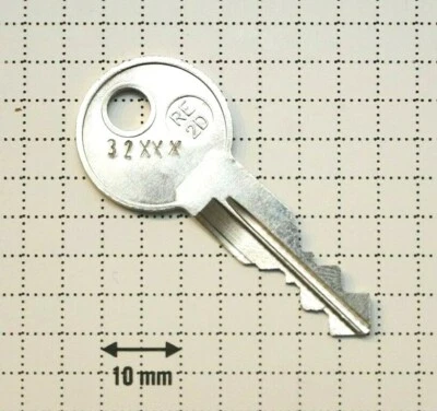 Schlüssel (Ersatzschlüssel) für Renz Briefkasten Code 32001 - 32200 [#1502]