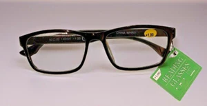 Reading Glasses, Black, Diopter +1.0 140mm, China WHR01, New - Picture 1 of 4