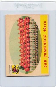 1958 Topps #41 San Francisco 49ers Team Card NM/MT *1869 - Picture 1 of 2