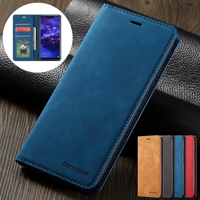 Case for Huawei P20 P30 P40 Lite Pro cover flip leather case bag mobile case - Image 1 of 4