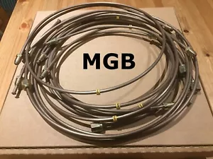 MGB & GT Brake Pipe Line Set Kit Cupro Nickel Single Line 1962 to 1974 3201R - Picture 1 of 2