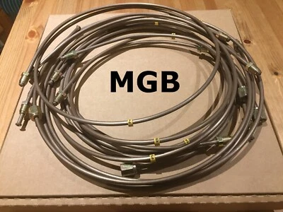 MGB & GT RHD Brake Pipe Line Set Kit Cupro Nickel Single Line 1962 to 1974 3201R - Image 1 of 2
