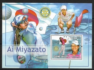 STAMPS-GUINEA BISSAU. 2010 Ai Miyazato-Female Golfer. Miniature Sheet. Mi: Bl821 - Picture 1 of 1