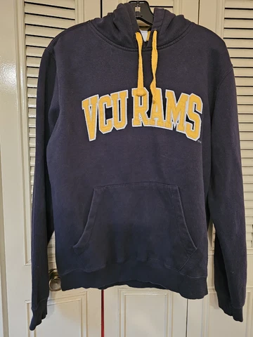 Champion Virgina Commonwealth University Rams Hoodie Size Medium Navy Cover