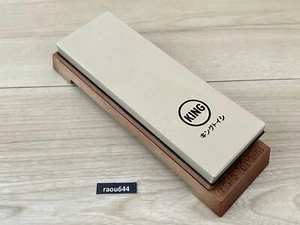 KING KW65 Japanese Whetstone Combi #1000/#6000 Sharpening Water Stone with Stand - Picture 1 of 24