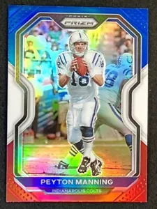 2020 Prizm Red White Blue #91 HOF Peyton Manning Indianapolis Colts - Picture 1 of 2