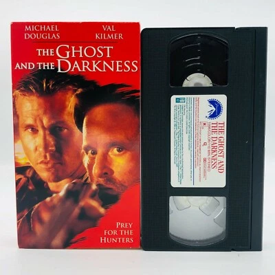 The Ghost And The Darkness, Michael Douglas, Val Kilmer, 1997, VHS Foto 1 de 3