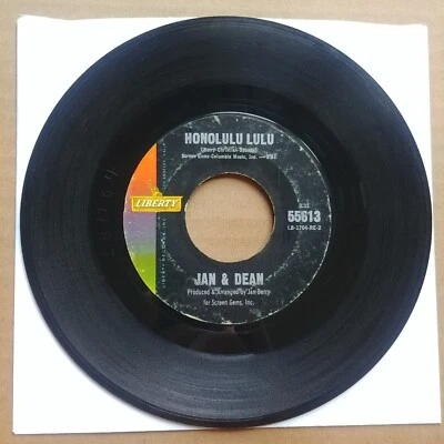 JAN & DEAN Honolulu Lulu 45 7" POP ROCK Record Vinyl Liberty Records 1963 Foto 1 de 2