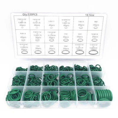 530Pcs Car Accessories A/C Air Conditioning Repair Rubber O-ring Seals W/Box - Image 1 of 4