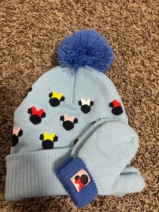 Hat and Mitten Set Minnie Mouse Toddler Girl Knit Beanie Size 2T-5T Winter. NWOT - Picture 1 of 5