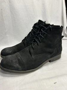 Industrie Clack Suede Leather Ankle Cambridge Boot High-Cut Lace Up Size 44 - Foto 1 di 13