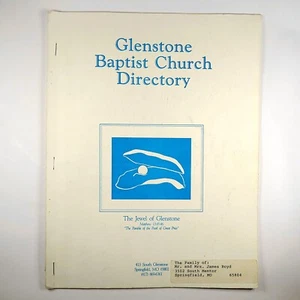 Iglesia Bautista Glenstone Springfield MO De Colección 1993 Directorio de Miembros de la Iglesia JRB - Imagen 1 de 4