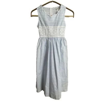 Vestido xadrez de Natal feminino edições raras tamanho 7 - Imagem 1 de 4