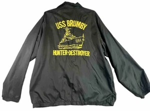 Vintage 70s / 80s Artex U.S. Navy USS Brumby 1044 Hunter Destroyer Jacket Large - Picture 1 of 10