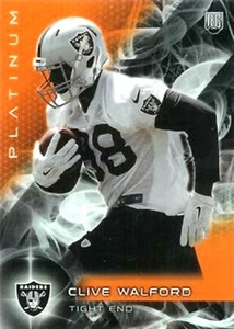 Topps Platinum Clive Walford #117 RC 2015 refractor naranja Oakland Raiders 🏈 - Imagen 1 de 2
