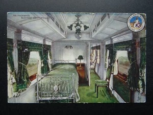 L&NWR Railway HER MAJESTY'S SLEEPING COMPARTMENT c1904 Postcard by Raphael Tuck - Picture 1 of 2