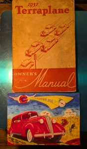 Vintage Original 1937 Hudson Terraplane Owners Manual 67 Pages (Rare) & Artwork - Picture 1 of 21