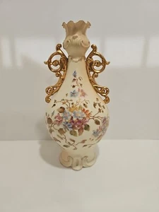 Jarrón floral RW Rudolstadt Alemania doble mango 12"h - Imagen 1 de 22