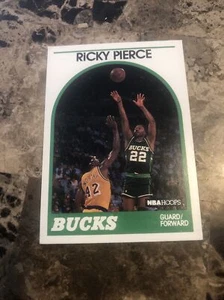 1989-90 NBA Hoops #212 Ricky Pierce Bucks - Picture 1 of 2