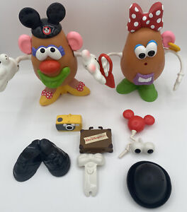 Vtg Mr. And Mrs. Potato Heads (1985)Hasbro/ Playskool Disney Mickey Ears 29 Pcs.