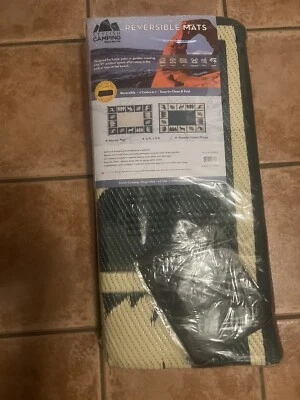 226094 6-feet by 9-feet Reversible Mat, Plastic Straw Rug, Large Floor Mat fo... - Image 1 of 2