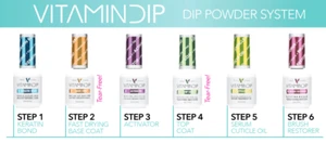 Triple Vitamin Liquid for Nail Dipping Dip Powder Polish .61oz/18ml You Pick - Picture 1 of 8
