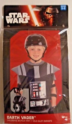 NEW Halloween Disney Star Wars DARTH VADER Ages 5-8 Children's Bicycle VEST  - Image 1 of 2