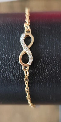 Armband Armkette UNISEX Gold Modeschmuck Infinity Glücksbringer Mittelalter neu - Bild 1 von 4