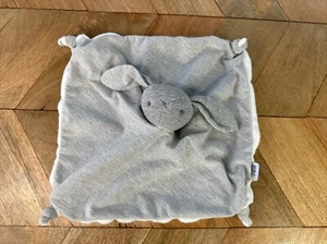 Mamas & And Papas Comforter bunny rabbit stripe Blanket Blankie Soft Toy grey - Picture 1 of 15