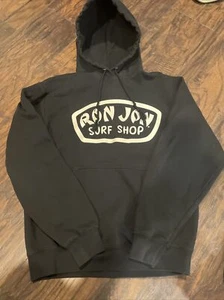 Ron Jon Surf Shop Sweatshirt Medium Hoodie Men’s Black - Picture 1 of 12