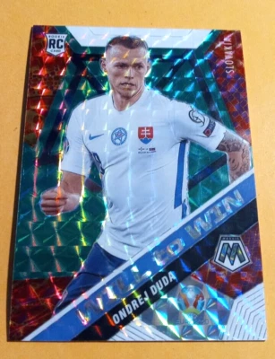 2021 Panini Mosaic UEFA Euro Will to Win Green Prizm #18 Ondrej Duda Rookie RC - Image 1 of 2